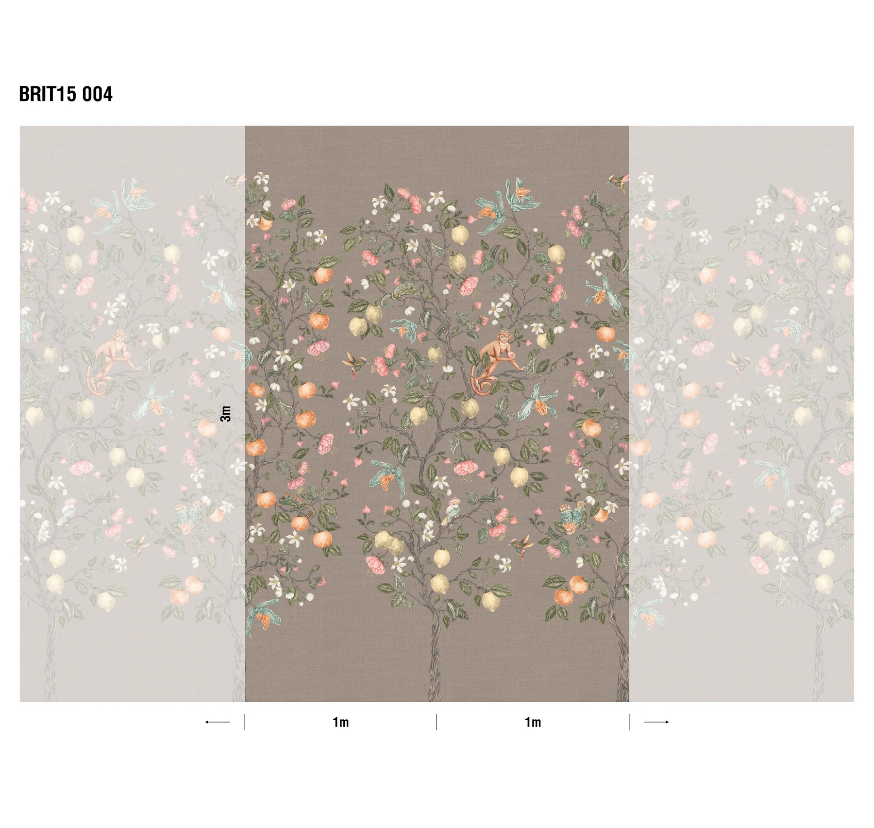 Панно Loymina British Style Garden Backyard Tea Party Brit 15 004 3×2